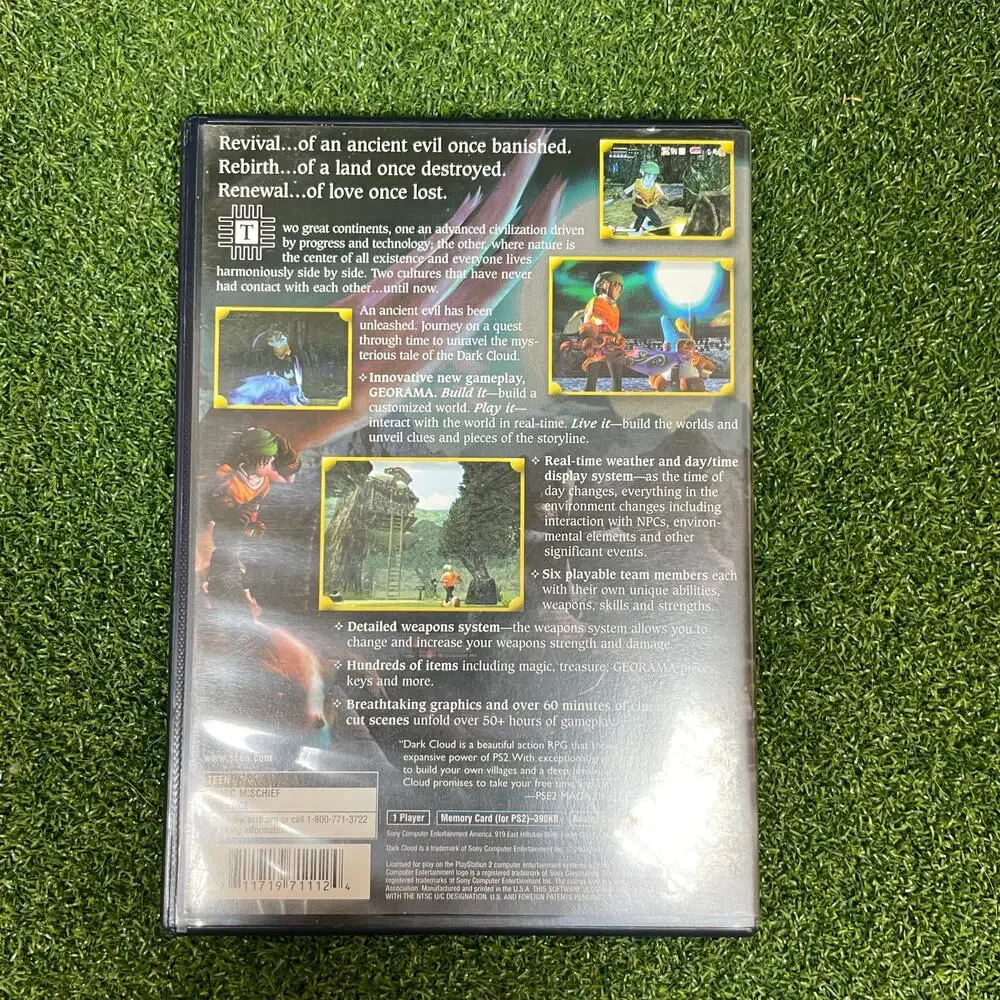 Dark Cloud PS2 2001 w/ Manual Sony PlayStation 2